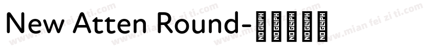 New Atten Round字体转换